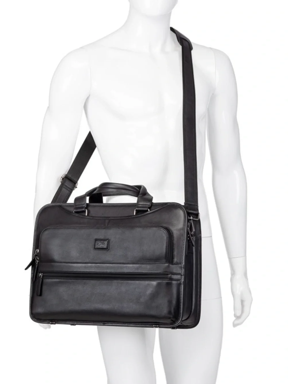 MANCINI Milan Triple Compartment Briefcase NWT